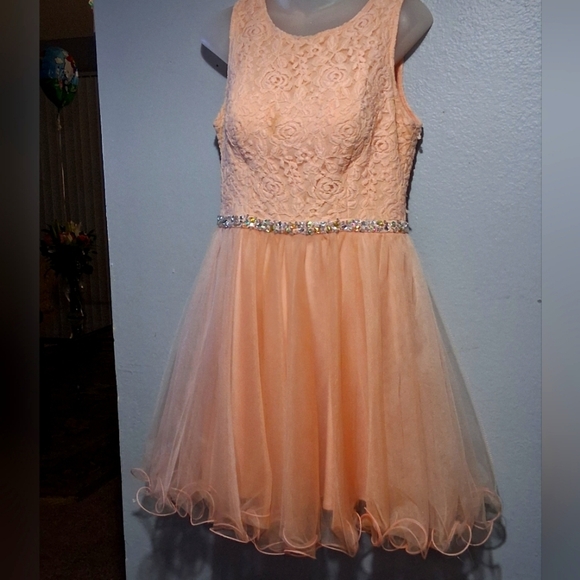 Dancing Queen Pink Chemise with Frilled Neckline - Picture 1 of 7
